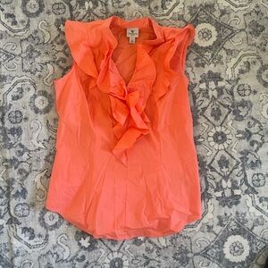 Sleeveless Ruffle Shirt